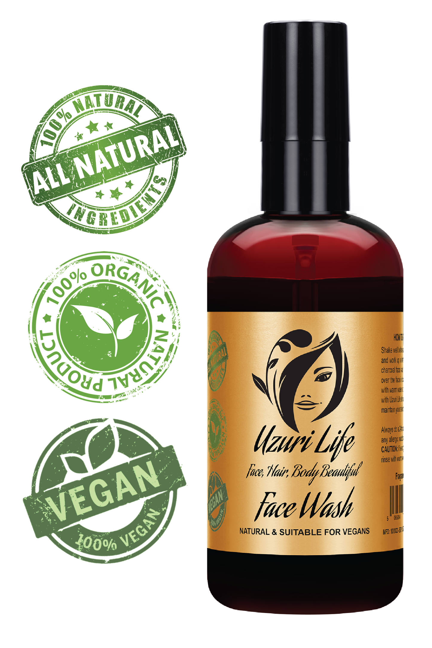 Charcoal Face Wash - Activated Detox, Anti-Aging & Acne Treatment