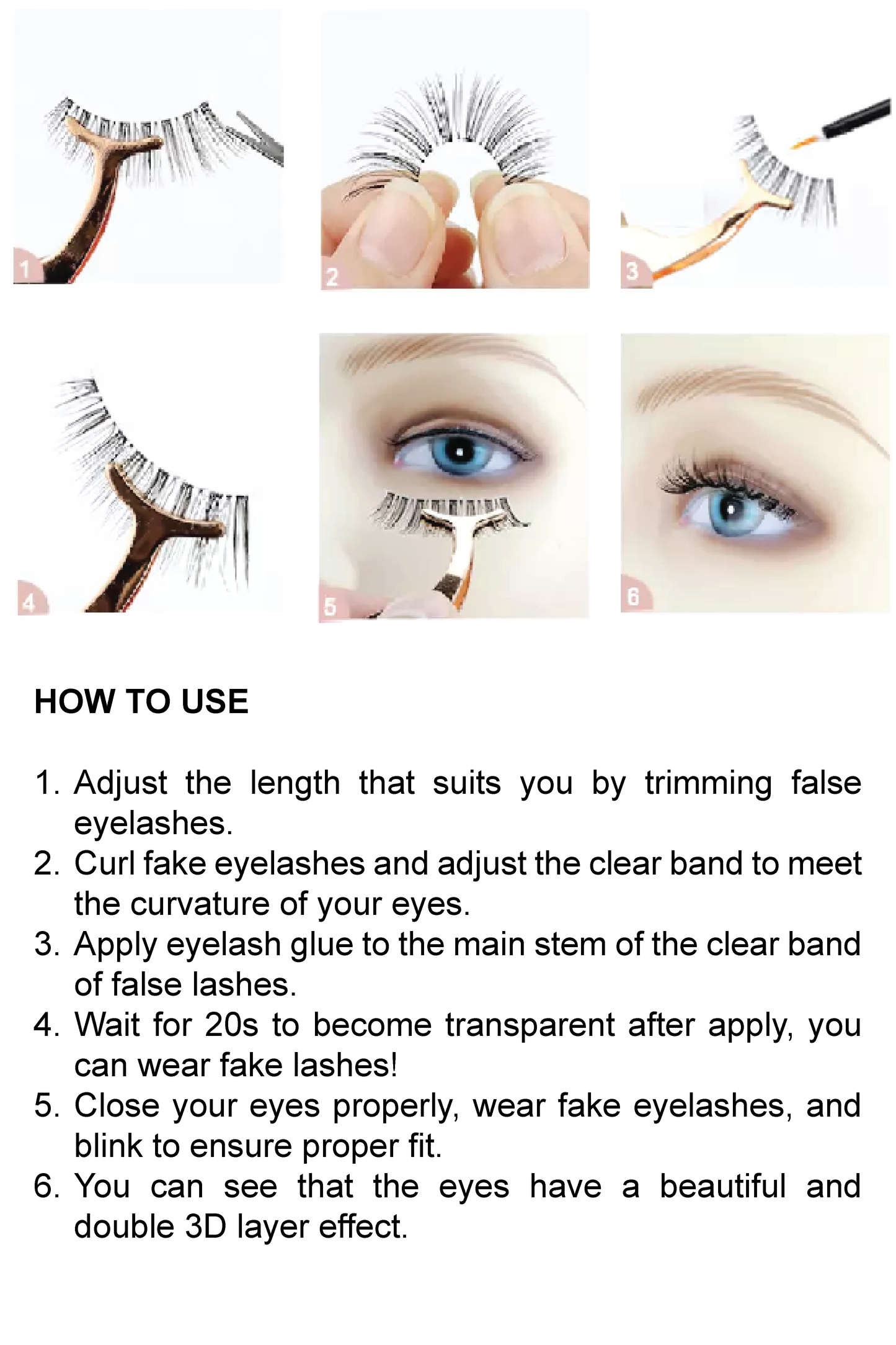 Uzuri Life Super Strong Eyelash Glue - Waterproof, Latex-Free, Clear Adhesive